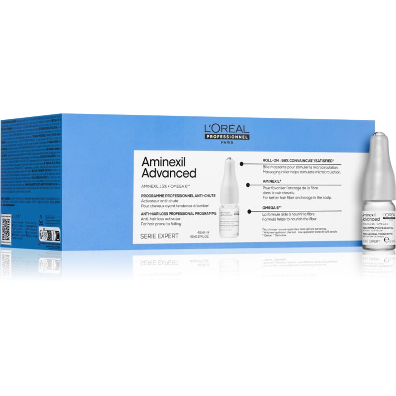 L’Oréal Professionnel Serie Expert Aminexil Advanced ампули за растеж на косата и укрепване от корените 42x6 мл.