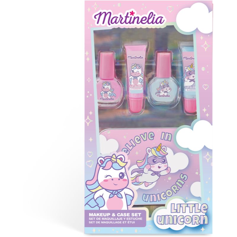 Martinelia Little Unicorn Makeup & Case комплект за деца 3+ на ниска цена