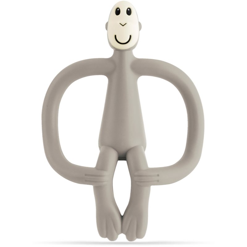 Matchstick Monkey Teething Toy and Gel Applicator гризалка с четка 2 в 1 Grey 1 бр.