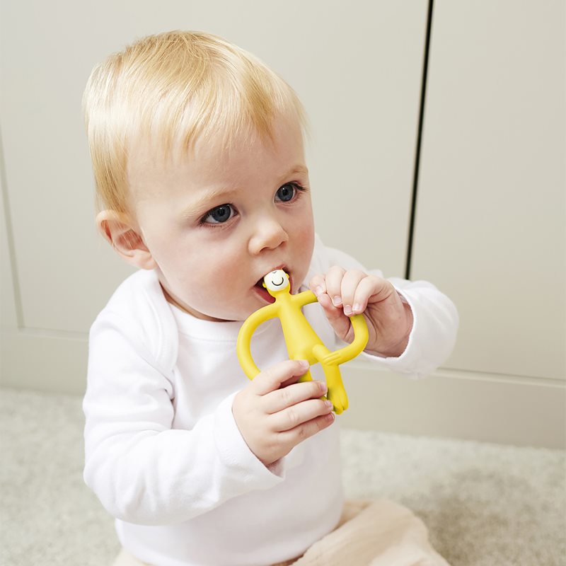 Matchstick Monkey Teething Toy and Gel Applicator гризалка с четка 2 в 1 Yellow 1 бр. на ниска цена