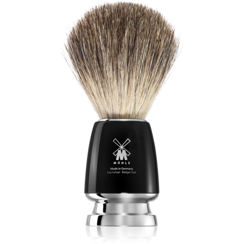 Mühle RYTMO Pure Badger четка за бръснене с косми от язовец Black Resin 1 бр.