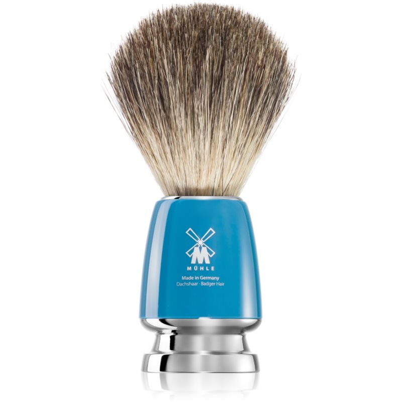 Mühle RYTMO Pure Badger четка за бръснене с косми от язовец Blue Resin 1 бр.