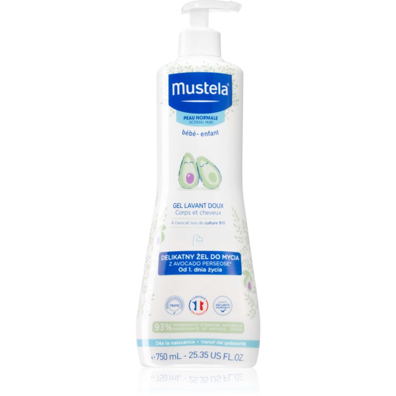 Mustela Bébé Bain гел за тяло и коса за деца 750 мл.