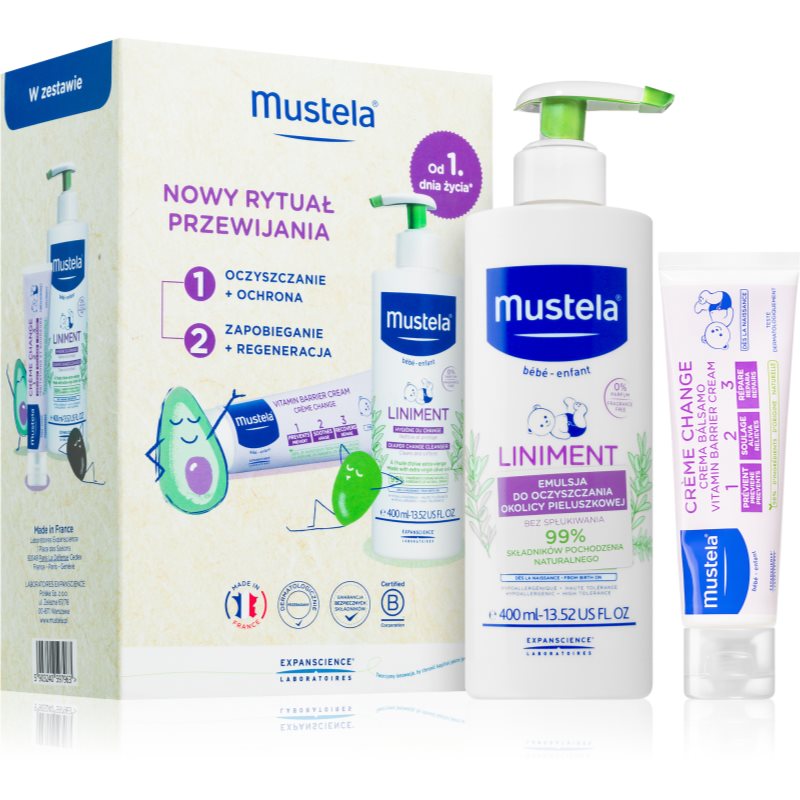 Mustela Bébé Change Set подаръчен комплект за деца от раждането им