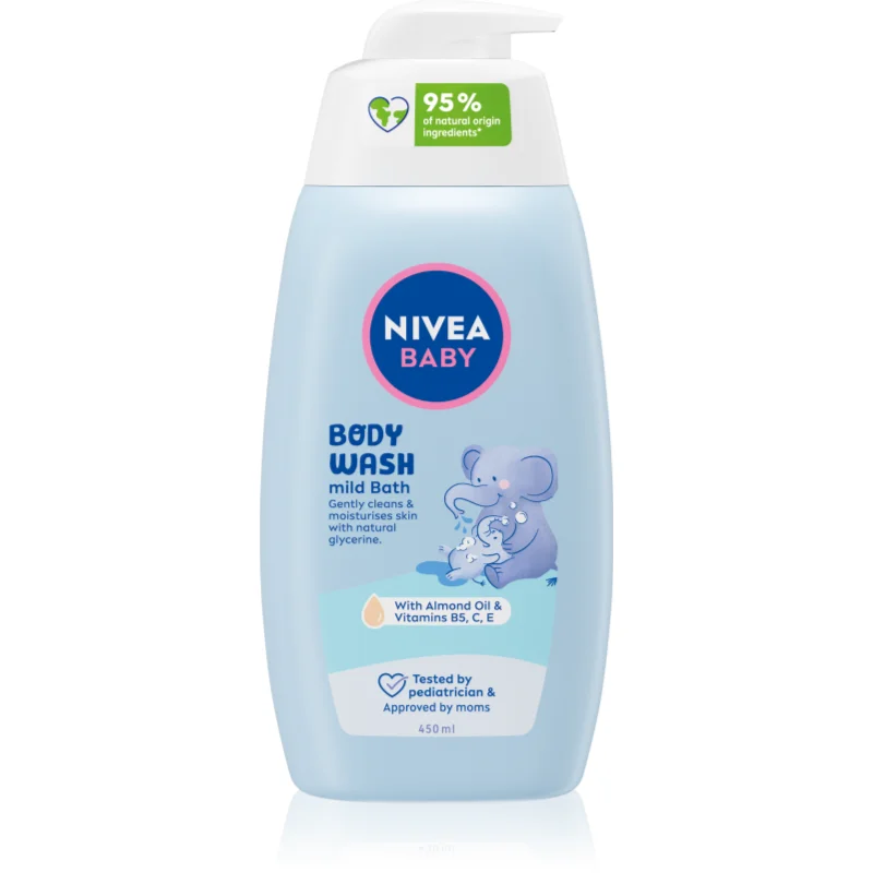 NIVEA BABY нежен душ гел 450 мл. на ниска цена