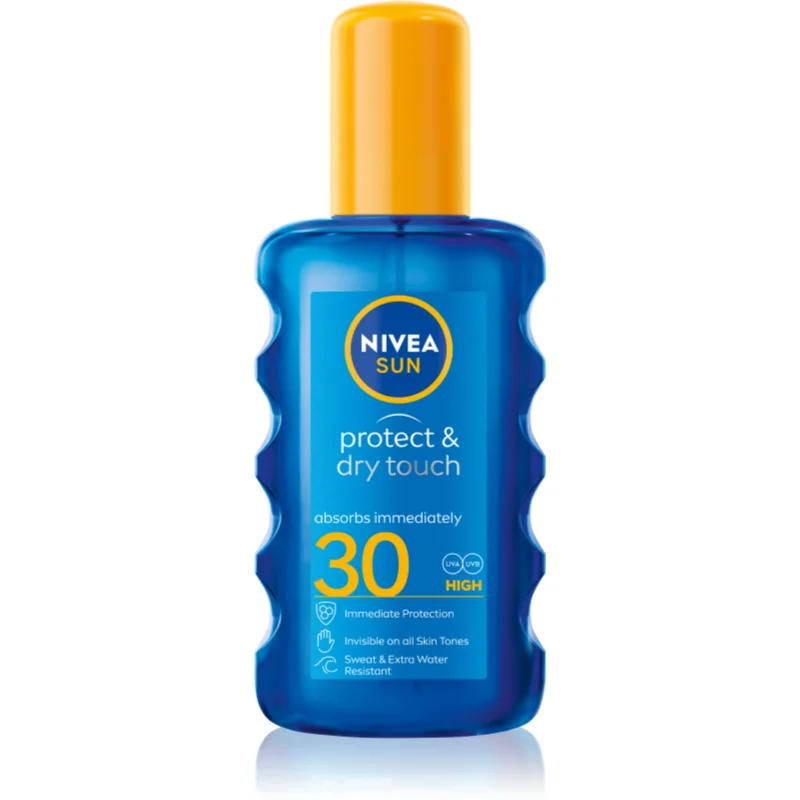 NIVEA SUN Protect & Dry Touch невидим спрей за тен SPF 30 200 мл.