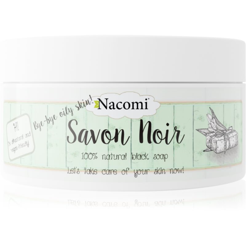 Nacomi Bye-Bye oily skin! черен сапун за лице и тяло 120 гр.