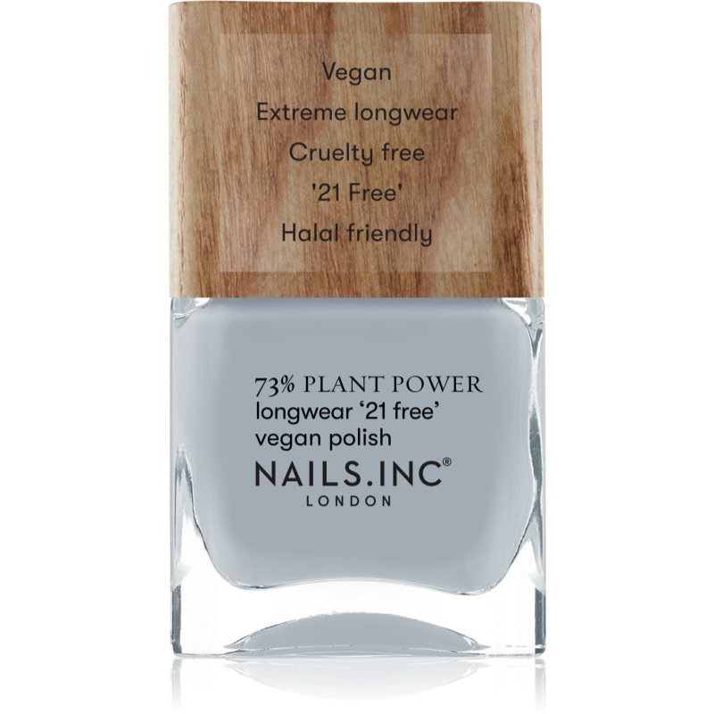 Nails Inc. Vegan Nail Polish дълготраен лак за нокти цвят Fresh Air Don't Care 14 мл.