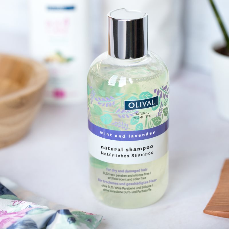 Olival Natural Mint and Lavender натурален шампоан за суха и увредена коса 250 мл. на ниска цена