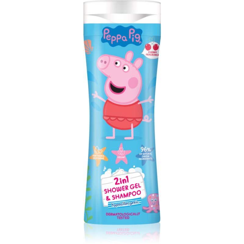 Peppa Pig Shower gel & Shampoo душ гел и шампоан 2 в 1 за деца Cherry 300 мл.