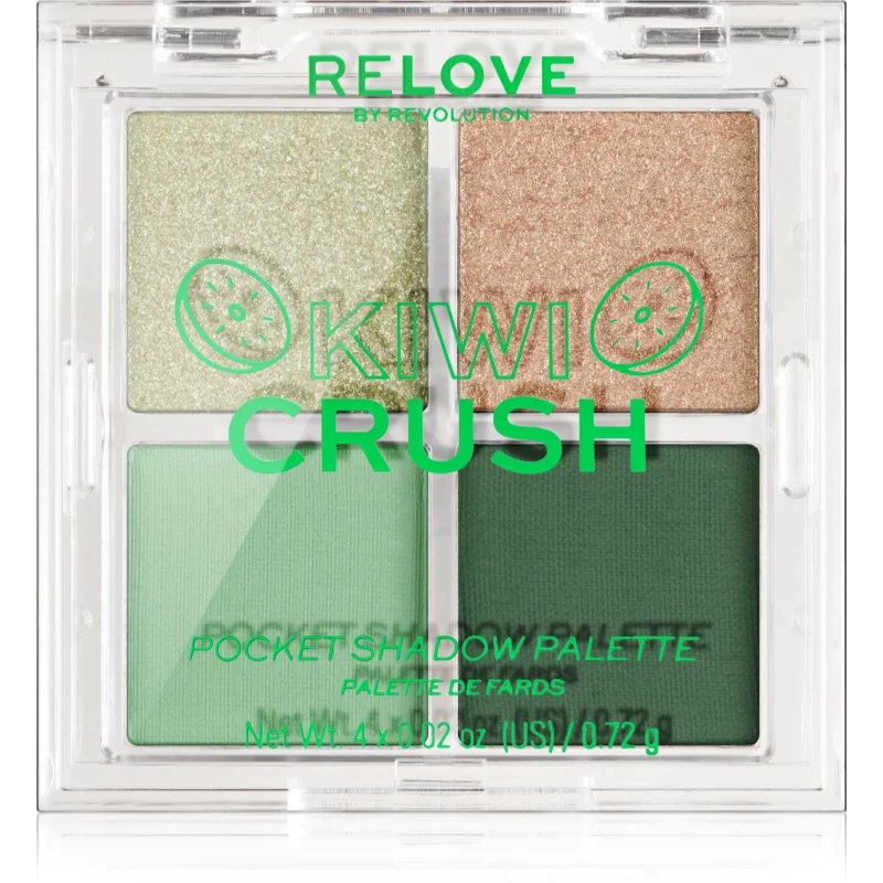 Revolution Relove Pocket Palette палитра сенки за очи цвят Kiwi Crush 4x0.72 гр. на ниска цена