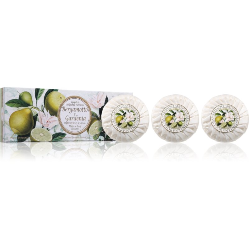 Saponificio Artigianale Fiorentino Bergamot and Gardenia Set комплект твърди сапуни