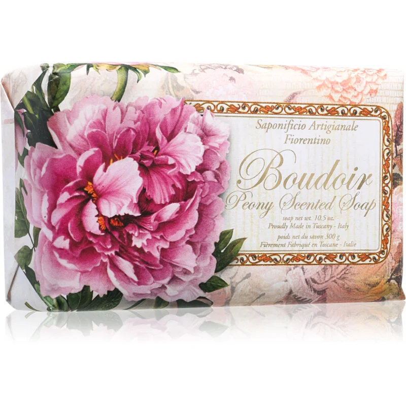 Saponificio Artigianale Fiorentino Boudoir Peony естествен твърд сапун 300 гр.