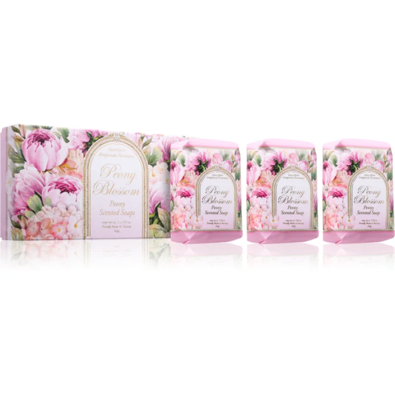 Saponificio Artigianale Fiorentino Peony Blossom Set комплект твърди сапуни