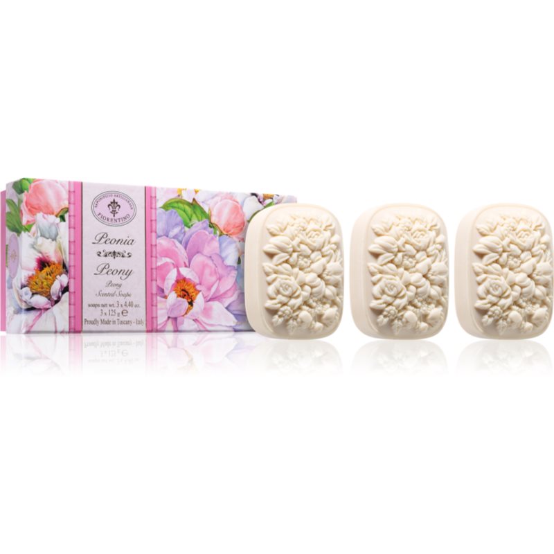 Saponificio Artigianale Fiorentino Peony Set комплект твърди сапуни