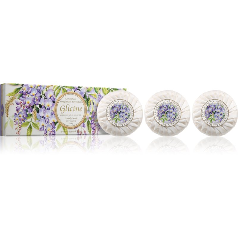 Saponificio Artigianale Fiorentino Wisteria Set комплект твърди сапуни