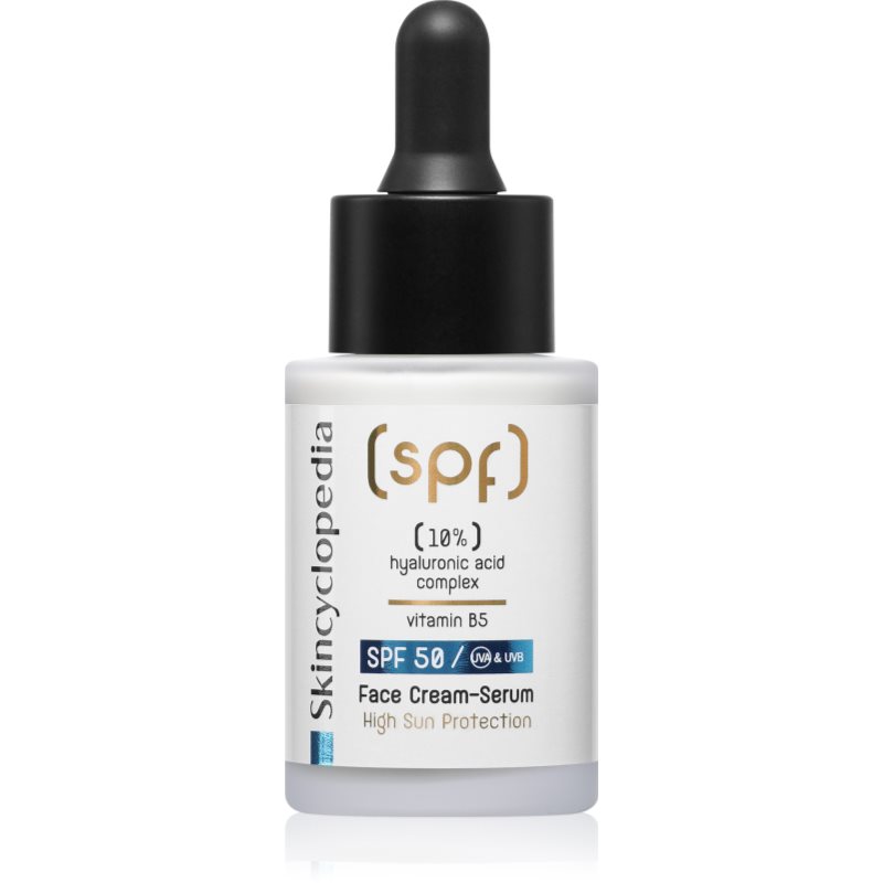 Skincyclopedia 10% Hyaluronic Acid Complex + Vitamin B5 кремообразен серум SPF 50 30 мл.