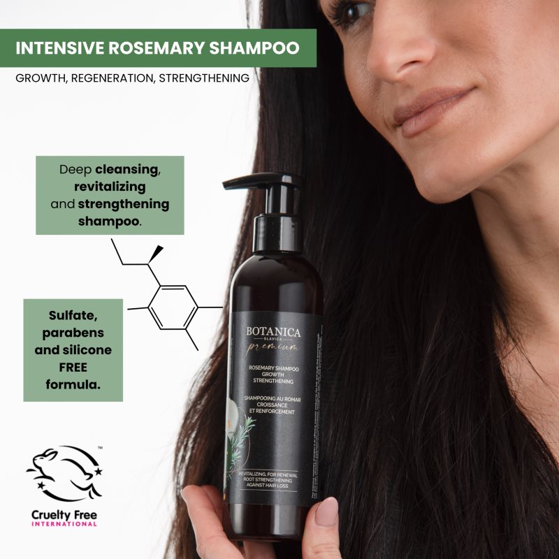 Soaphoria Botanica Slavica Rosemary Shampoo интензивен шампоан за растеж на косата и укрепване от корените 250 мл. на ниска цена