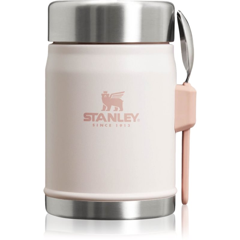 Stanley The Legendary Food Jar + Spork кутия за хранене с виличка Rose Quartz 400 мл. на ниска цена