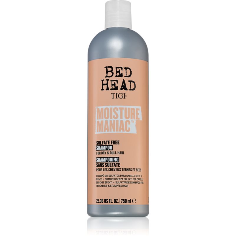 TIGI Bed Head Moisture Maniac почистващ и подхранващ шампоан за суха коса 750 мл.