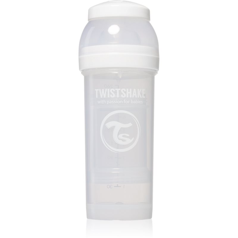 Twistshake Anti-Colic бебешко шише White 2 m+ 260 мл.