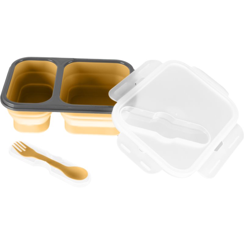 Zopa Silicone Lunch Box Large комплект за хранене Mustard Yellow 21x15 cm 1 бр. на ниска цена