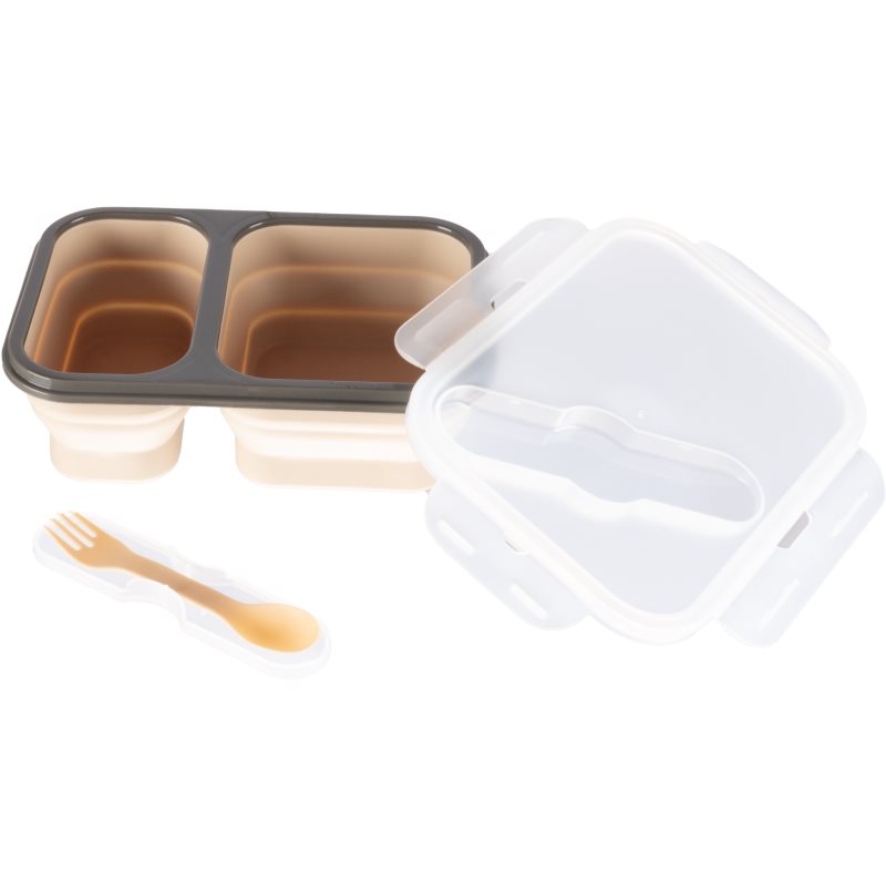 Zopa Silicone Lunch Box Large комплект за хранене Sand Beige 21x15 cm 1 бр. на ниска цена