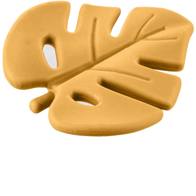 Zopa Silicone Teether Leaf гризалка Mustard Yellow 1 бр. на ниска цена