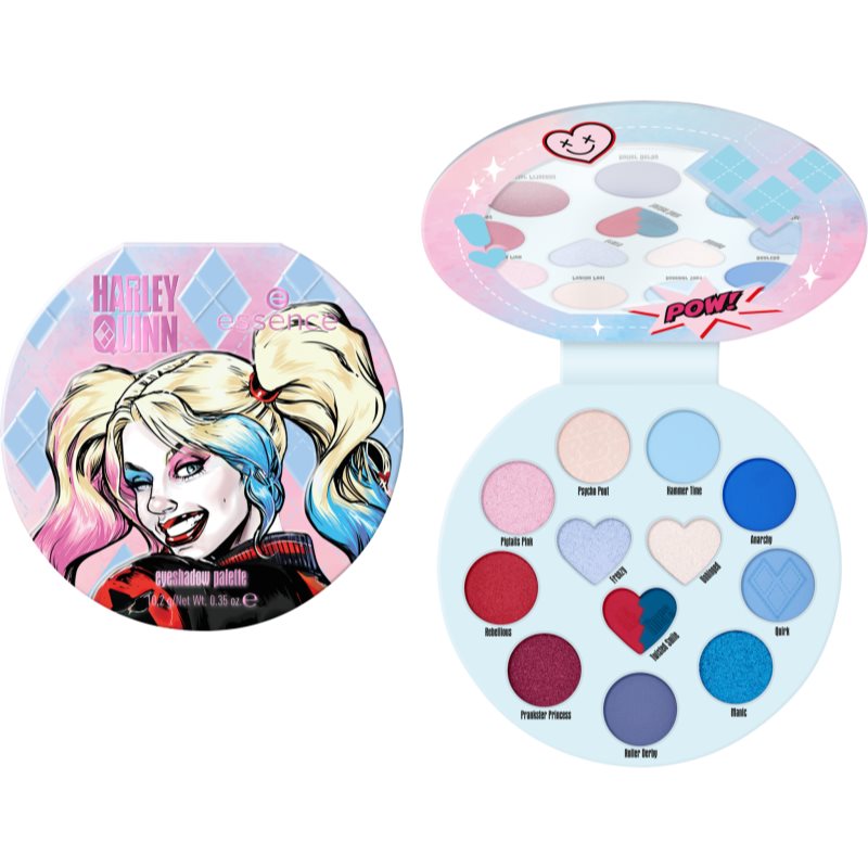 essence Harley Quinn палитра сенки за очи цвят 02 Mad Love 10