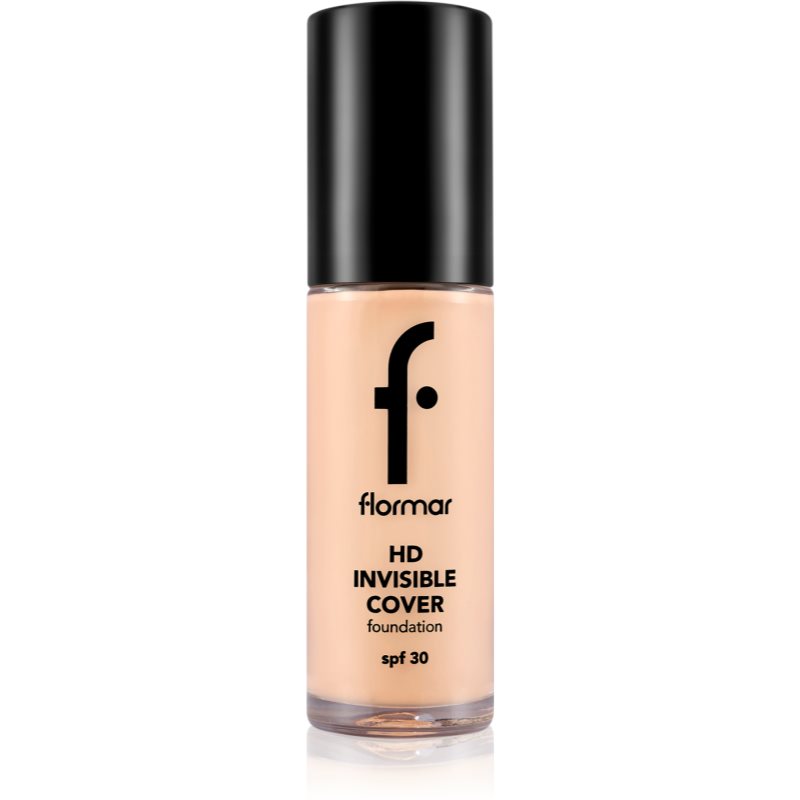 flormar HD Invisible Cover Foundation лек фон дьо тен с озаряващ ефект SPF 30 цвят 040 Light Ivory 30 мл. на ниска цена