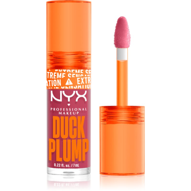 NYX Professional Makeup Duck Plump блясък за устни с увеличаващ ефект цвят 09 Strike A Rose 7 мл.